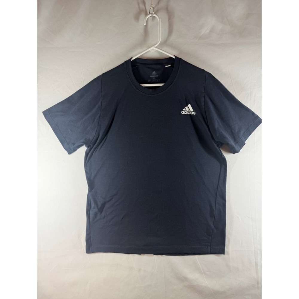 Adidas Men's Freelift Climalite Navy Blue Athletic Short Sleeve T-Shirt
